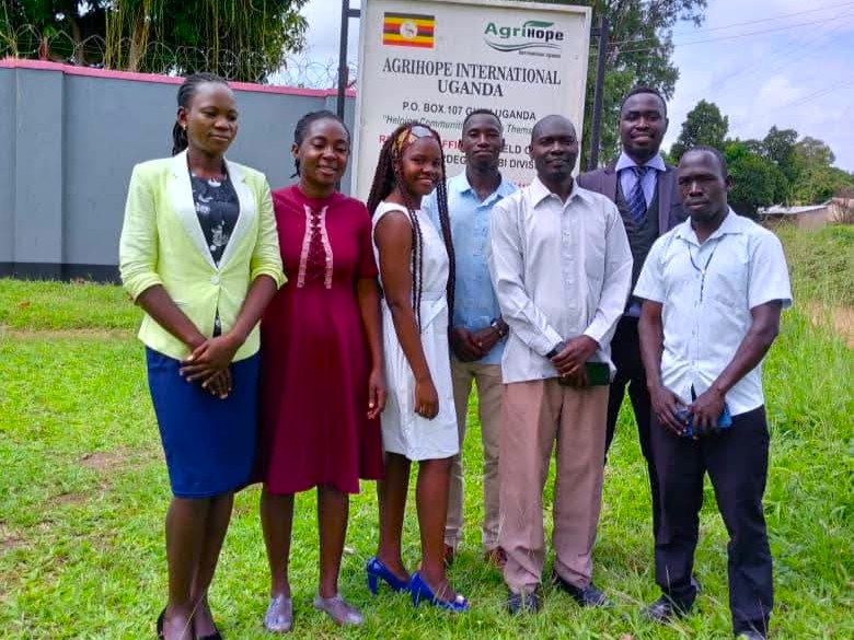 Agrihope team working in a Uganda community